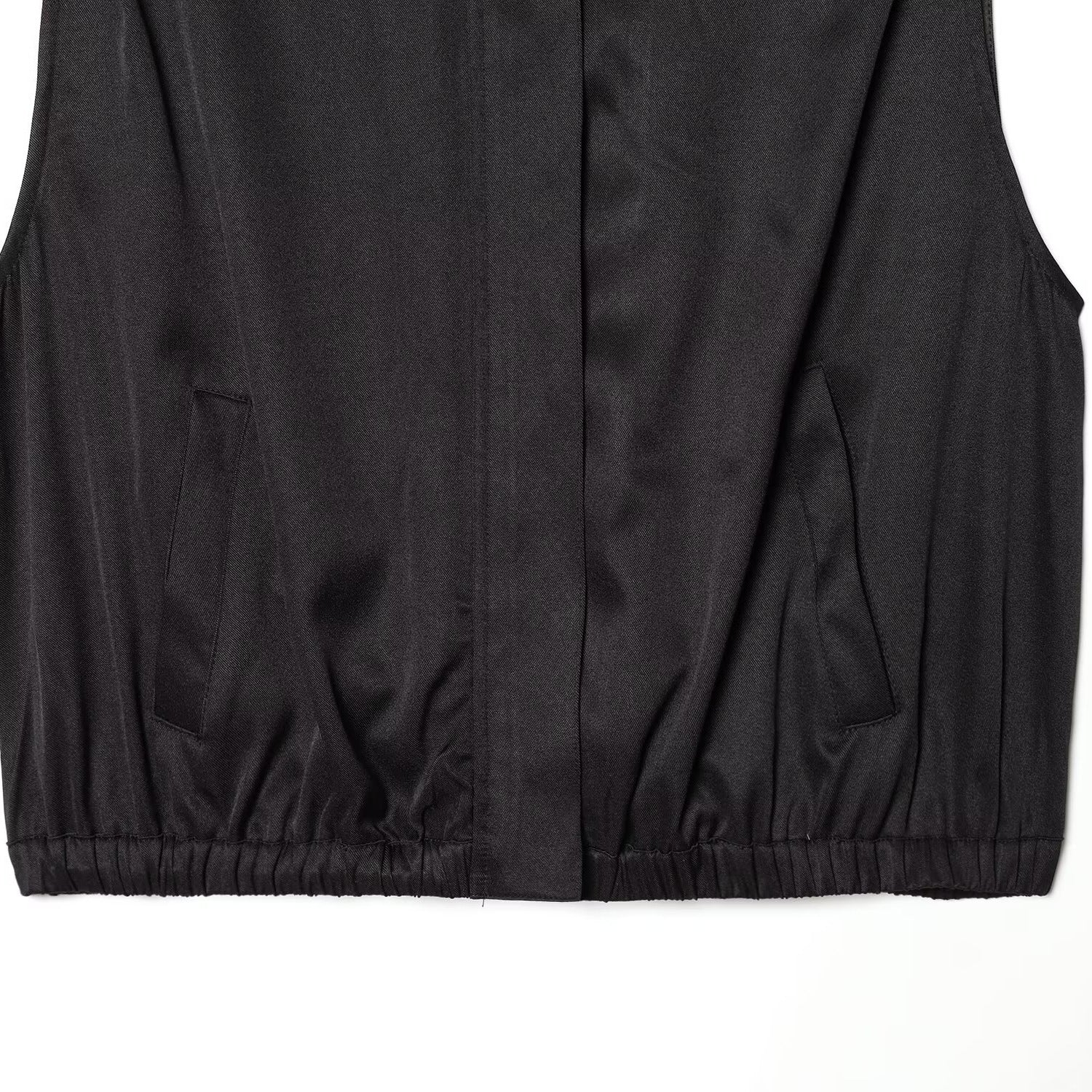 Damen ärmellose Utility-Weste mit seitlichen Taschen und elastischem Bund R&B - Image 4
