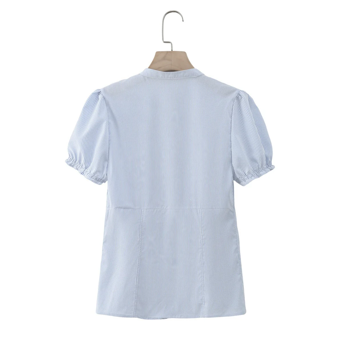 Damen Rüschenshirt mit elegantem V-Ausschnitt und taillierter Passform R&B - Image 4