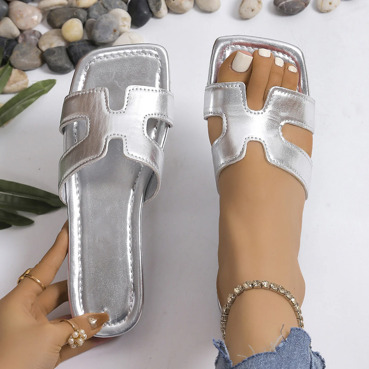 Damen Sandalen mit geschmackvollem Design und komfortablem Absatz R&B - Image 7
