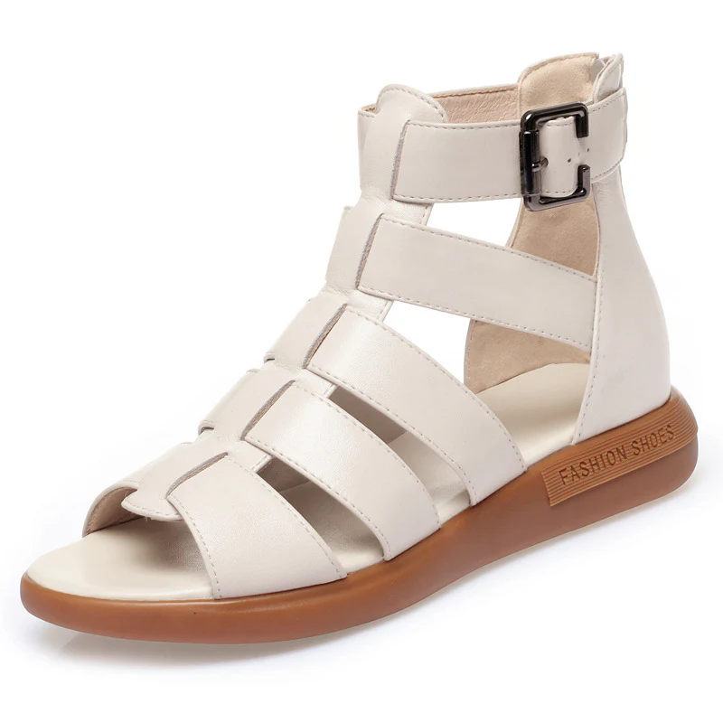 Damen Sandalen mit modischem Riemendesign und Komfortsohle R&B - Image 5