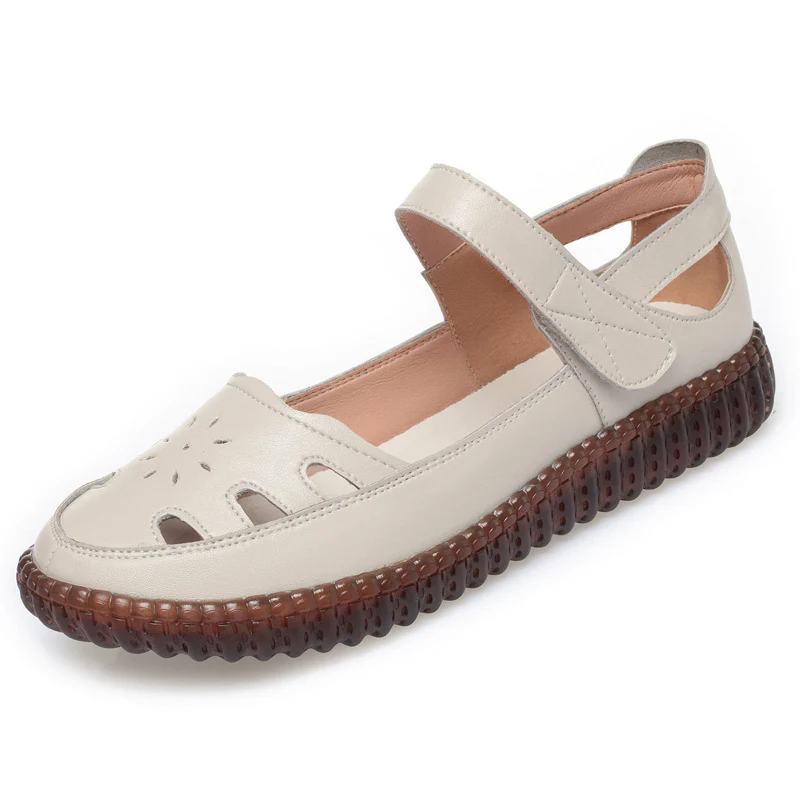 Damen Sandalen mit verstellbarem Fesselriemen und rutschfester Sohle R&B - Image 7