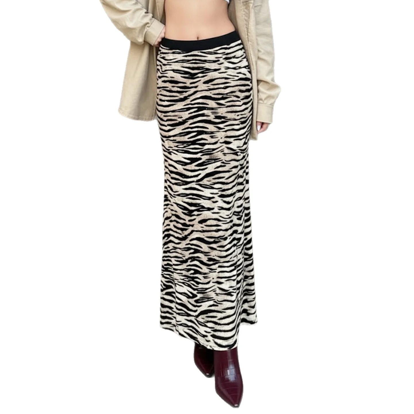 Damen Schicker Maxi-Rock mit Rüschendetails und floralen Mustern Heidi-Mode - Image 5
