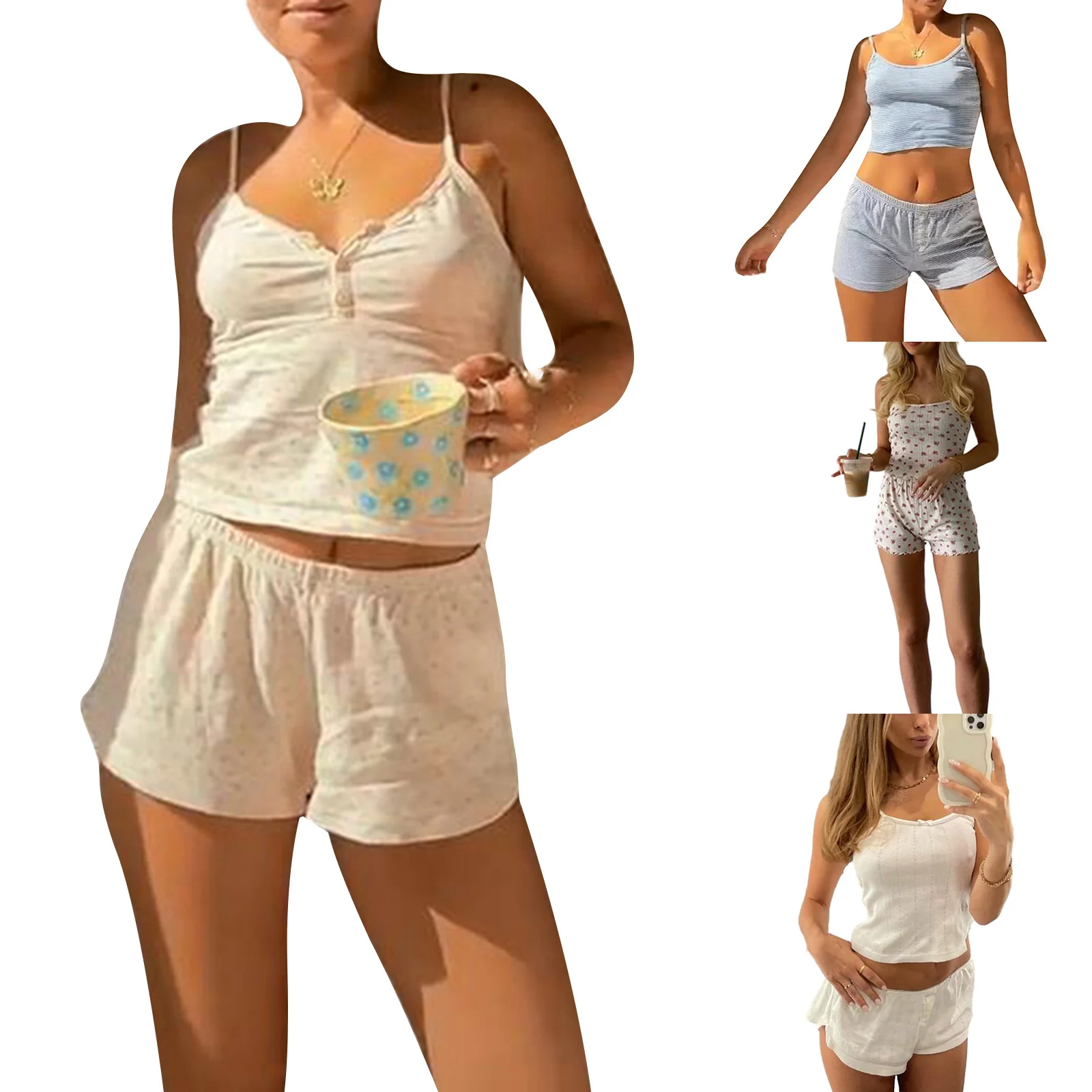 Damen Schlafset mit feinen Spitzenakzenten R&B - Image 5