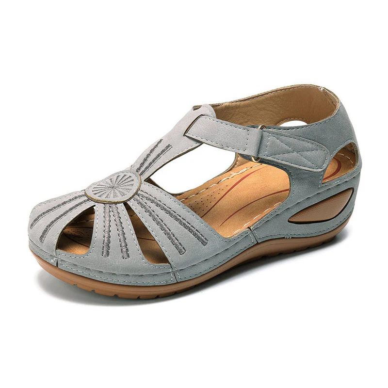 Damen Schnürsandalen mit offenem Zehenbereich und ergonomischer Sohle R&B - Image 11