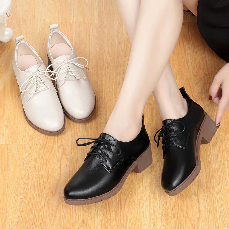 Damen Schnürschuhe mit komfortablem Blockabsatz und eleganter Schnittführung R&B - Image 3