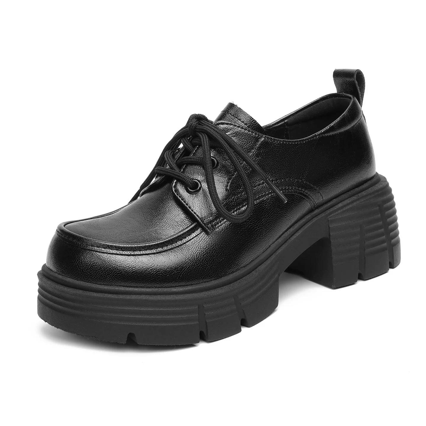 Damen Schnürstiefeletten mit robustem Blockabsatz und klassischem Design R&B - Image 5