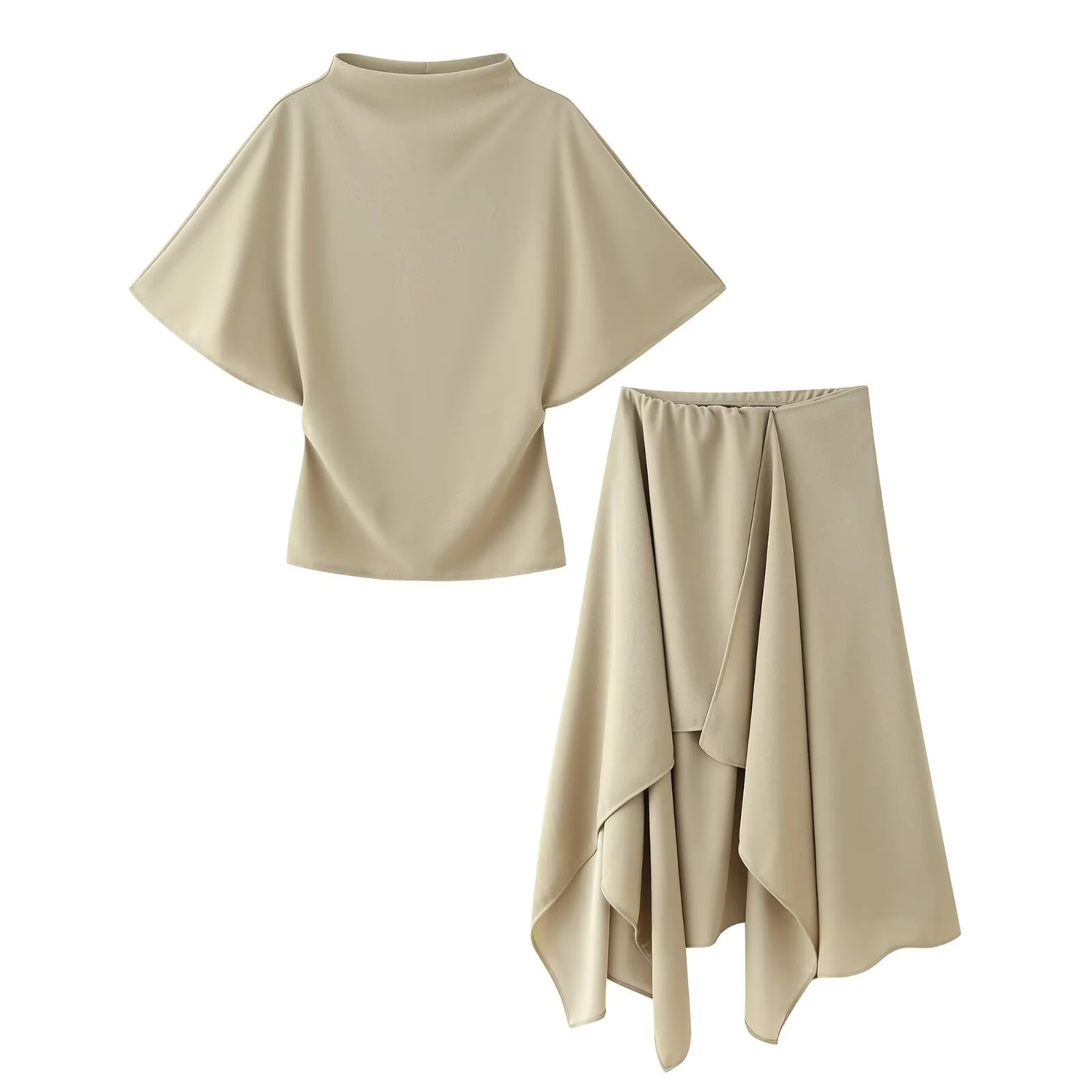Damen-Set mit elegantem schwingendem Oberteil und fließendem Rock R&B - Image 8