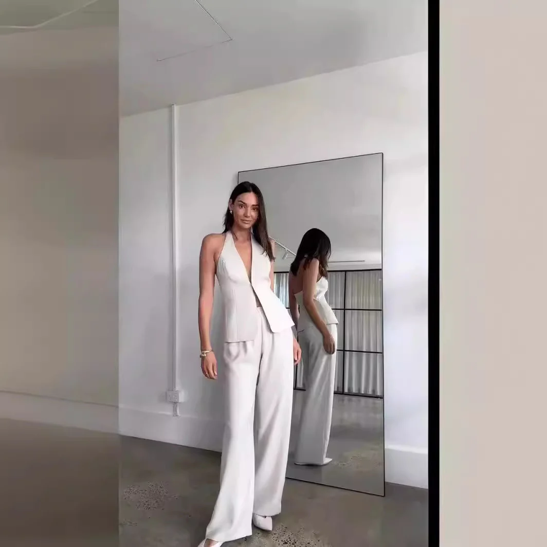 Damen Set mit schickem Blazer und weiten Hosen R&B - Image 5