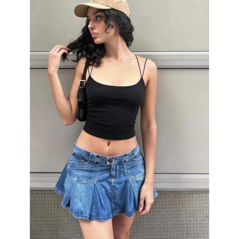 Damen Sexy Spaghetti-Trägertop mit minimalistischen Design und figurbetontem Schnitt R&B - Image 4