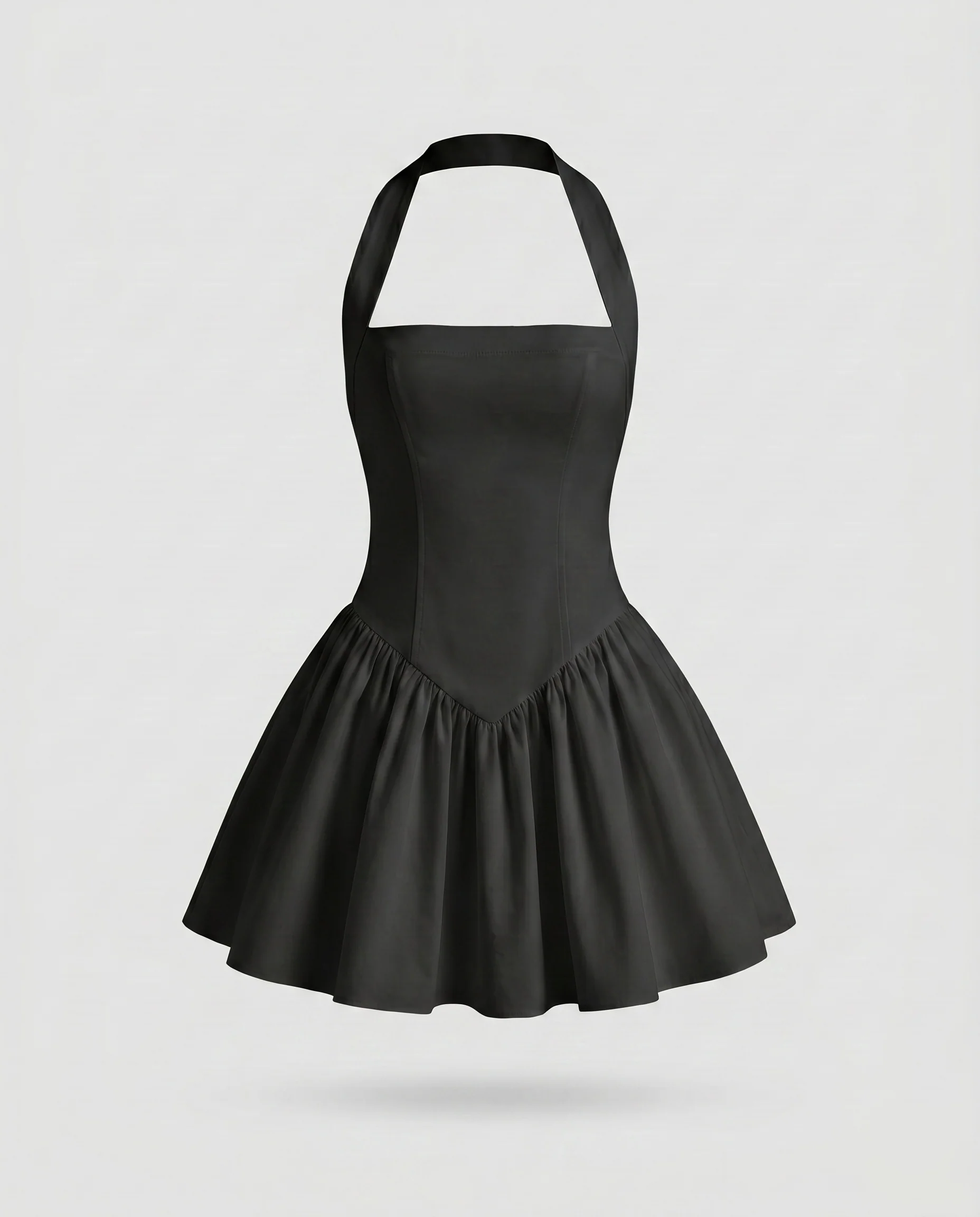 Damen Skaterkleid mit rückenfreier Silhouette und voluminösem Rock R&B - Image 5