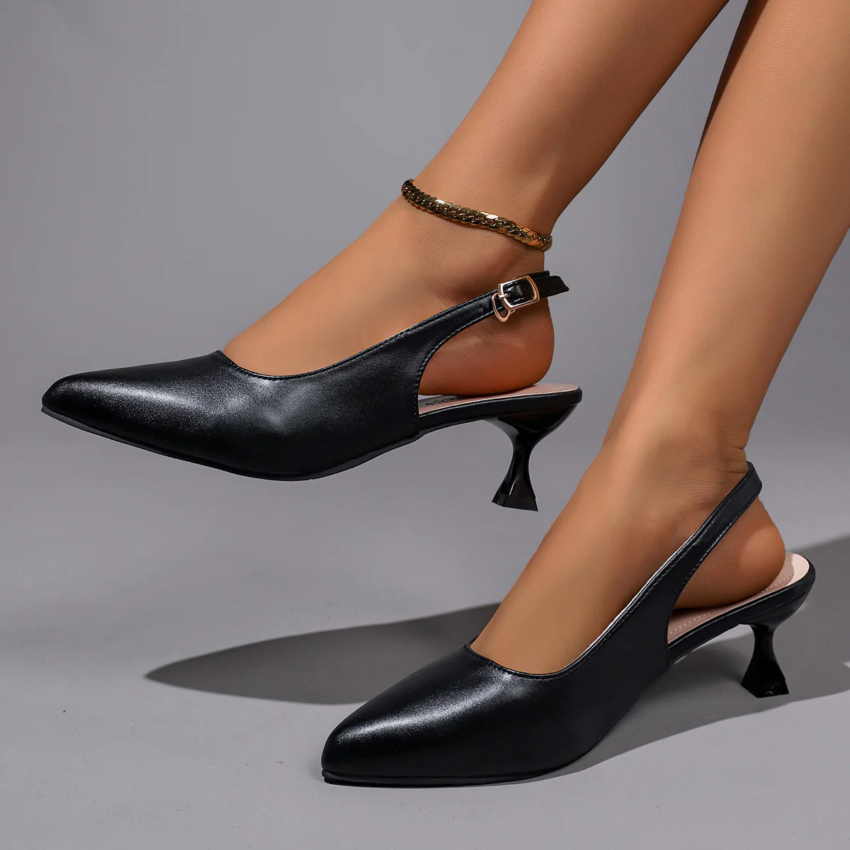 Damen Slingback-Pumps mit elegantem spitzem Design und modischem Absatz R&B - Image 2