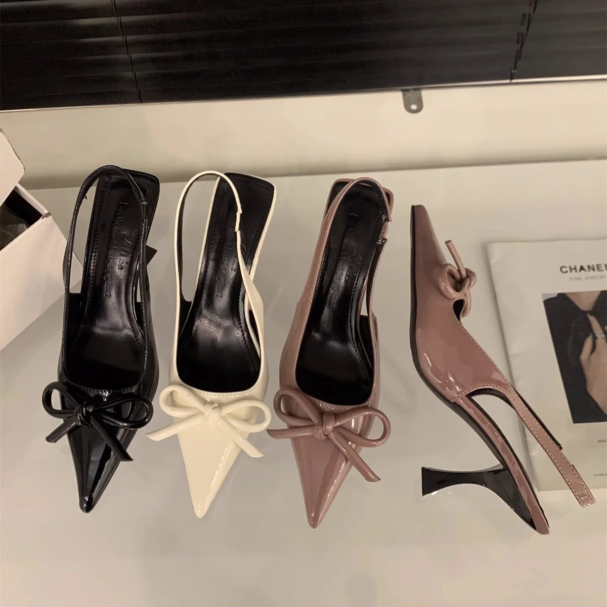 Damen Slingback Pumps mit modischem Schleifenakzent und elegantem Absatz R&B - Image 2