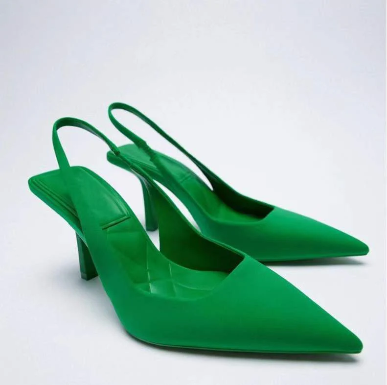 Damen Slingback Schuhe mit eleganter Spitzenform R&B - Image 8
