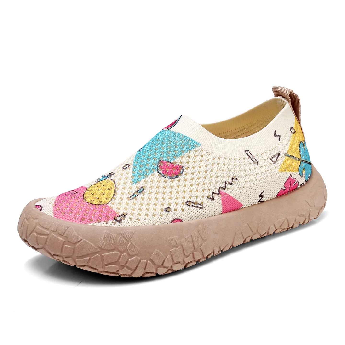 Damen Slip-On Freizeit-Schuhe mit Blumenmuster und rutschfester Sohle Heidi-Mode - Image 5