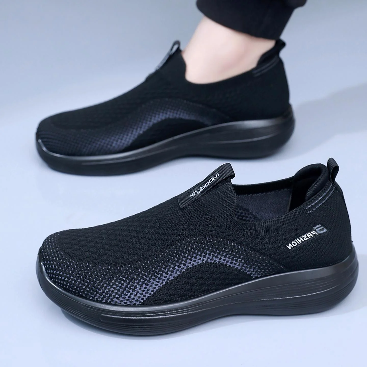 Damen Slip-On Laufschuhe mit atmungsaktiver Oberflächenstruktur Heidi-Mode - Image 2