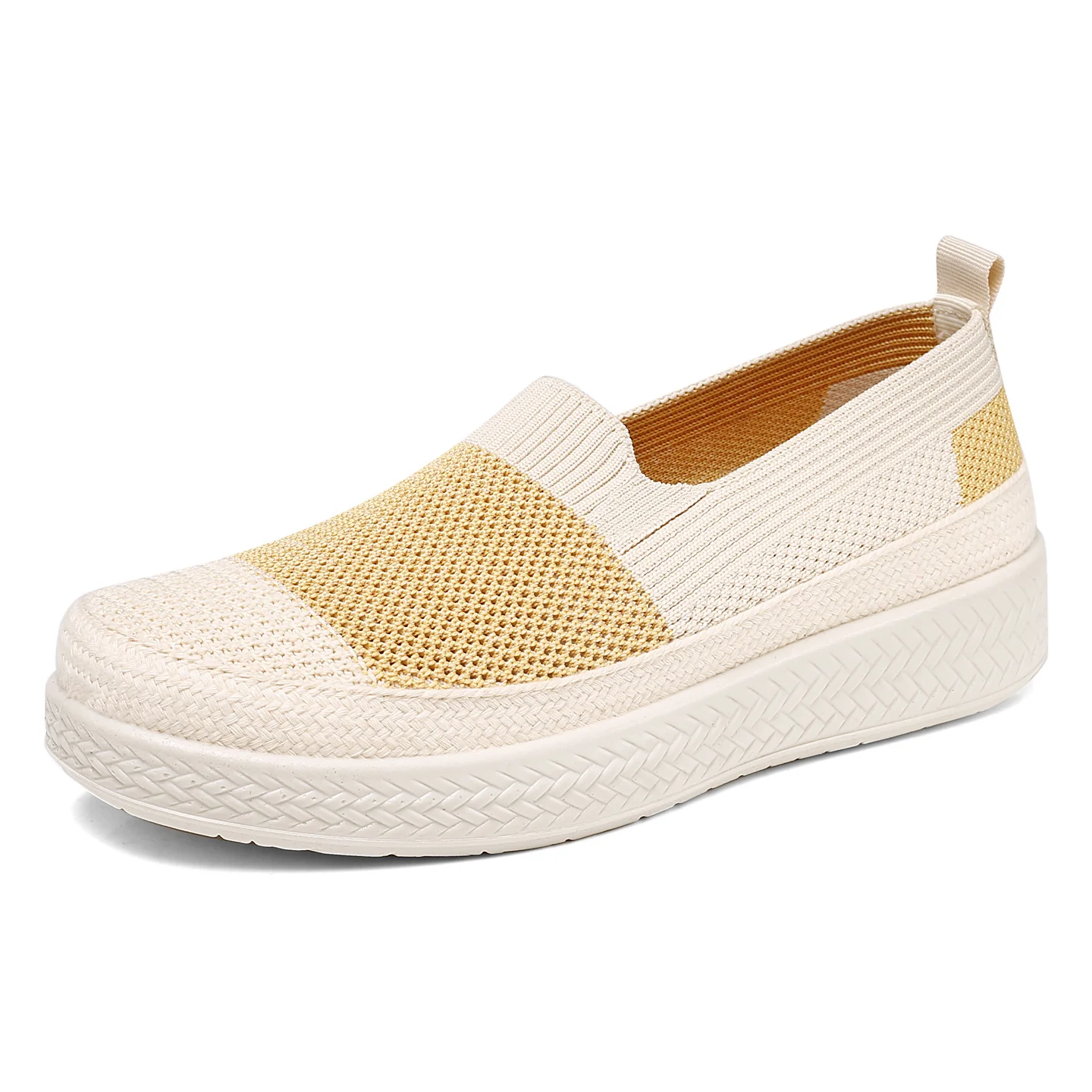 Damen Slip-On Sneakers mit atmungsaktiver Strickoberfläche und rutschfester Sohle Heidi-Mode - Image 6
