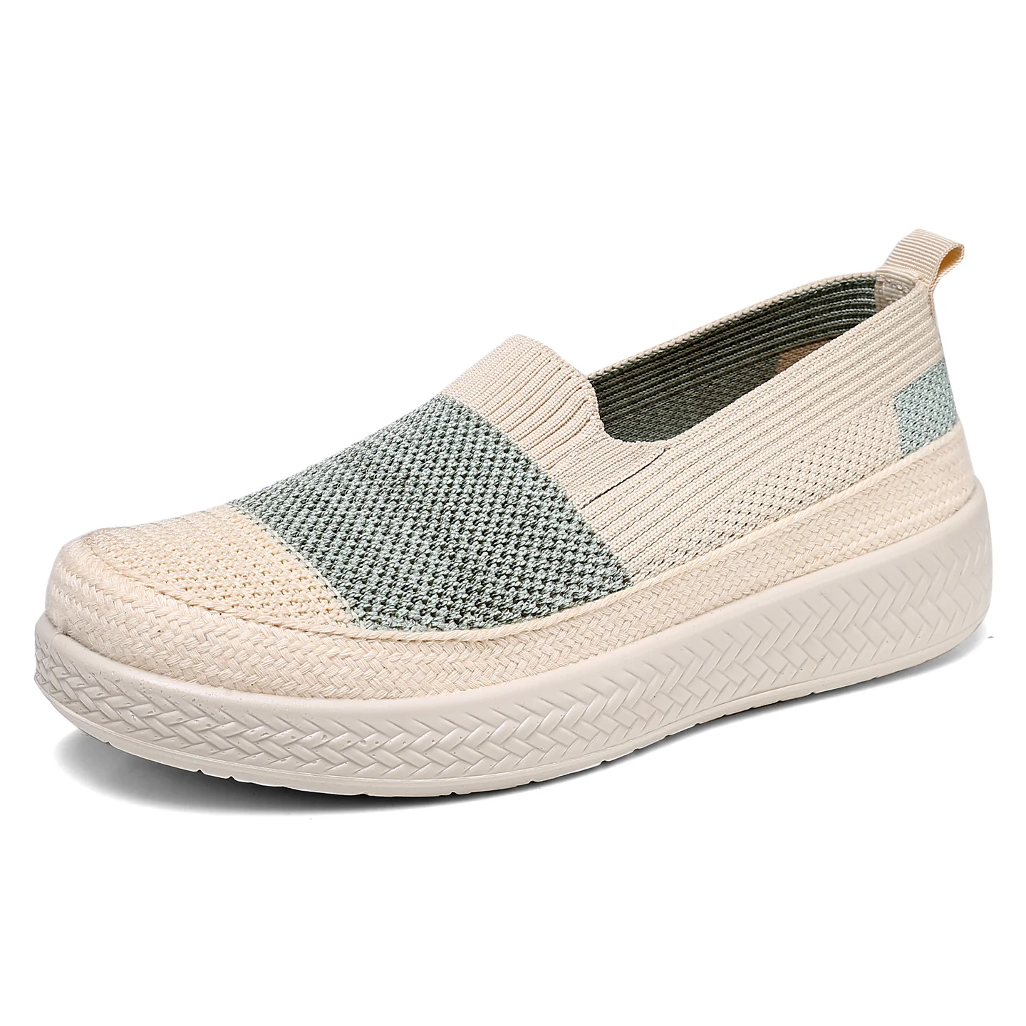 Damen Slip-On Sneakers mit atmungsaktiver Strickoberfläche und rutschfester Sohle Heidi-Mode - Image 8