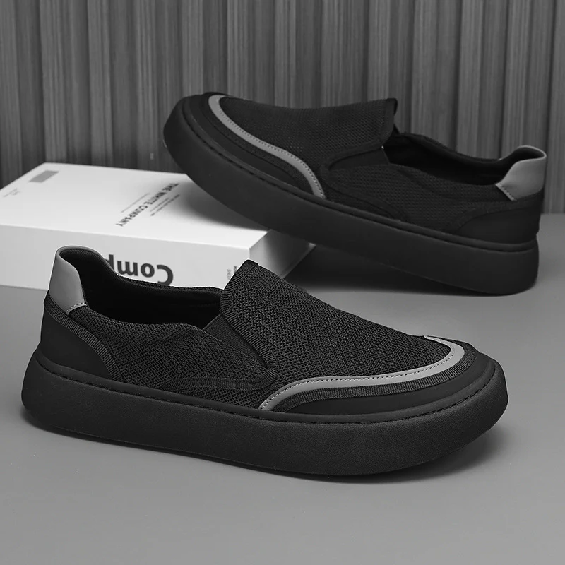 Damen Slip-On Sport Sneakers mit atmungsaktiver Mesh-Oberfläche und bequemer Dämpfung R&B - Image 4