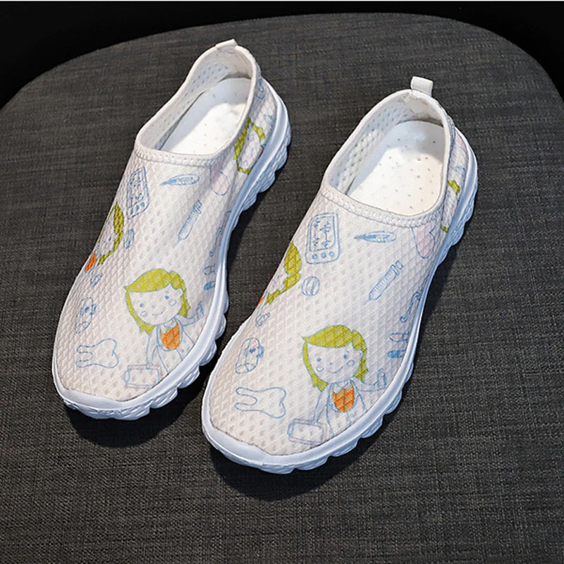 Damen Slip-On Freizeitschuhe mit farbenfrohem Design und atmungsaktiver Oberseite R&B - Image 17
