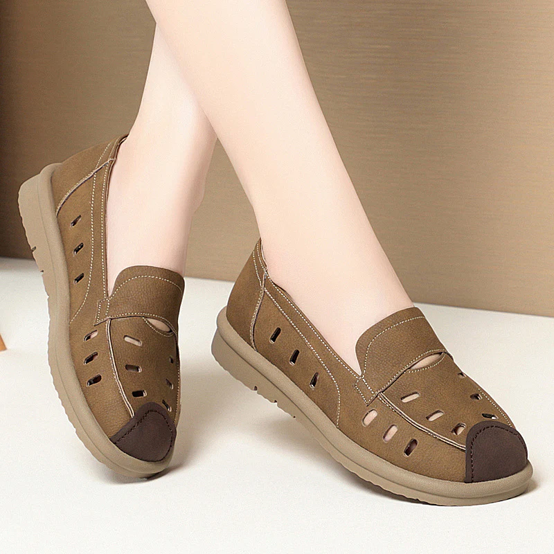 Damen Slipper mit atmungsaktiven Belüftungsöffnungen und ergonomischer Sohle R&B - Image 2