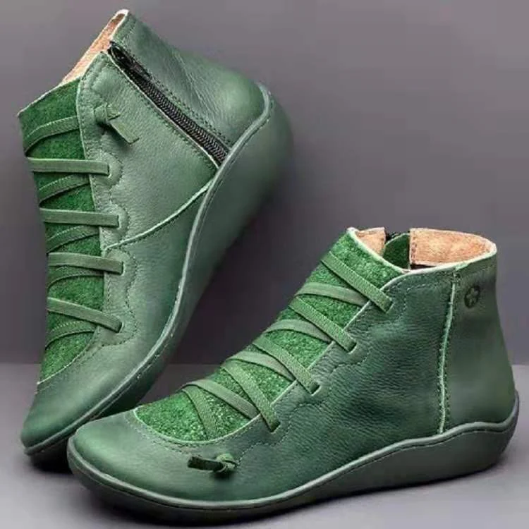 Damen Sneaker-Boots aus geschmeidigem Leder mit innovativem Schnür- und Reißverschlussdesign R&B - Image 10