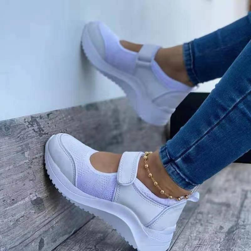 Damen Sneakers mit verstellbarem Klettverschluss und atmungsaktiver Mesh-Oberfläche R&B - Image 4