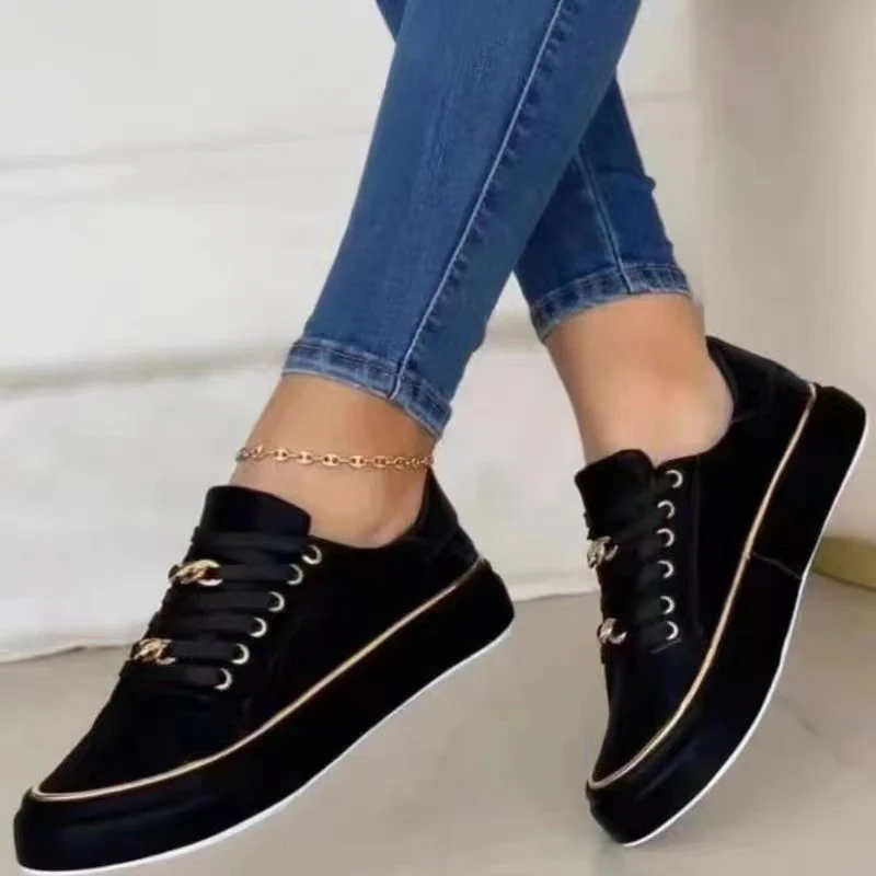 Damen Sneakers mit dekorativen Kettendetails und glamourösen Akzenten R&B - Image 2
