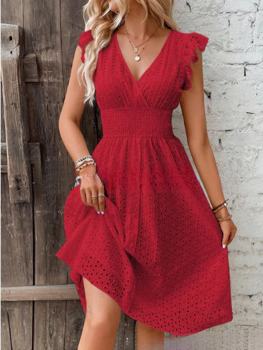 Damen Sommerkleid mit eleganten Spitzenärmeln R&B - Image 13
