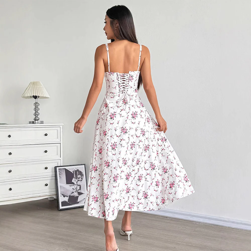 Damen Sommerkleid mit floralem Muster R&B - Image 4