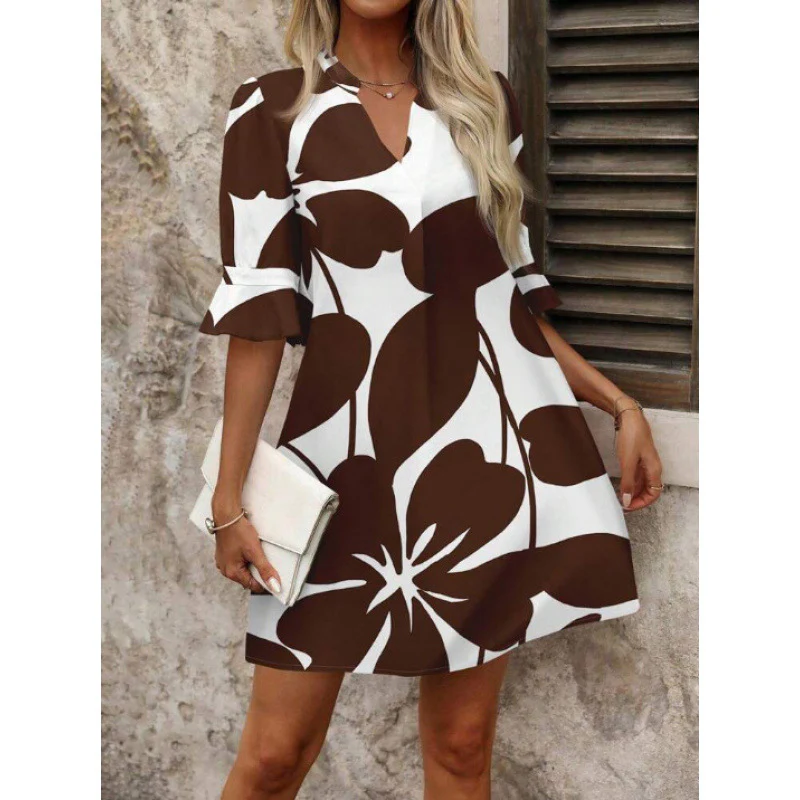 Damen Sommerkleid mit modischem Floral-Design R&B - Image 3