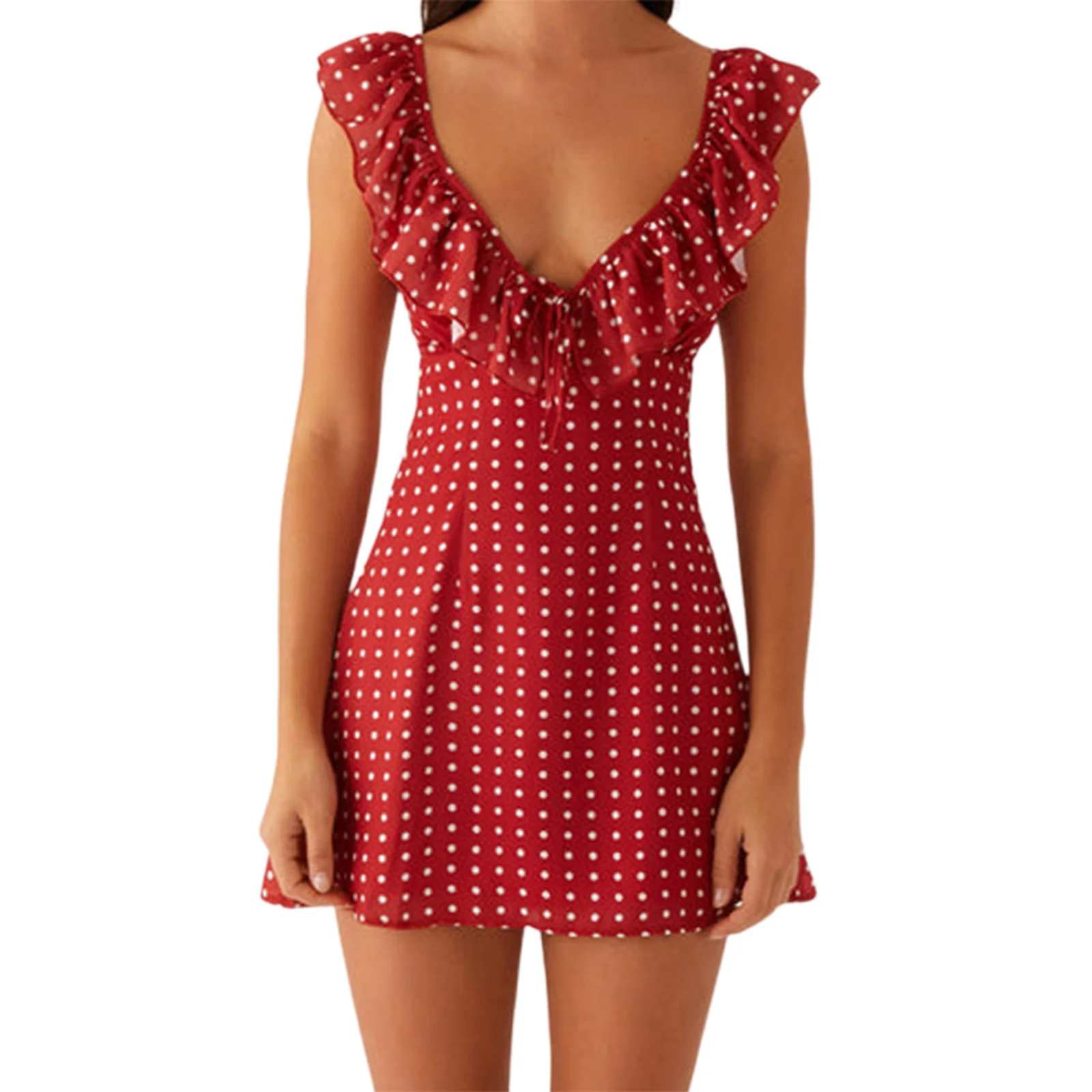 Damen Sommerkleid mit Rüschendetails und Blumenmuster R&B - Image 6