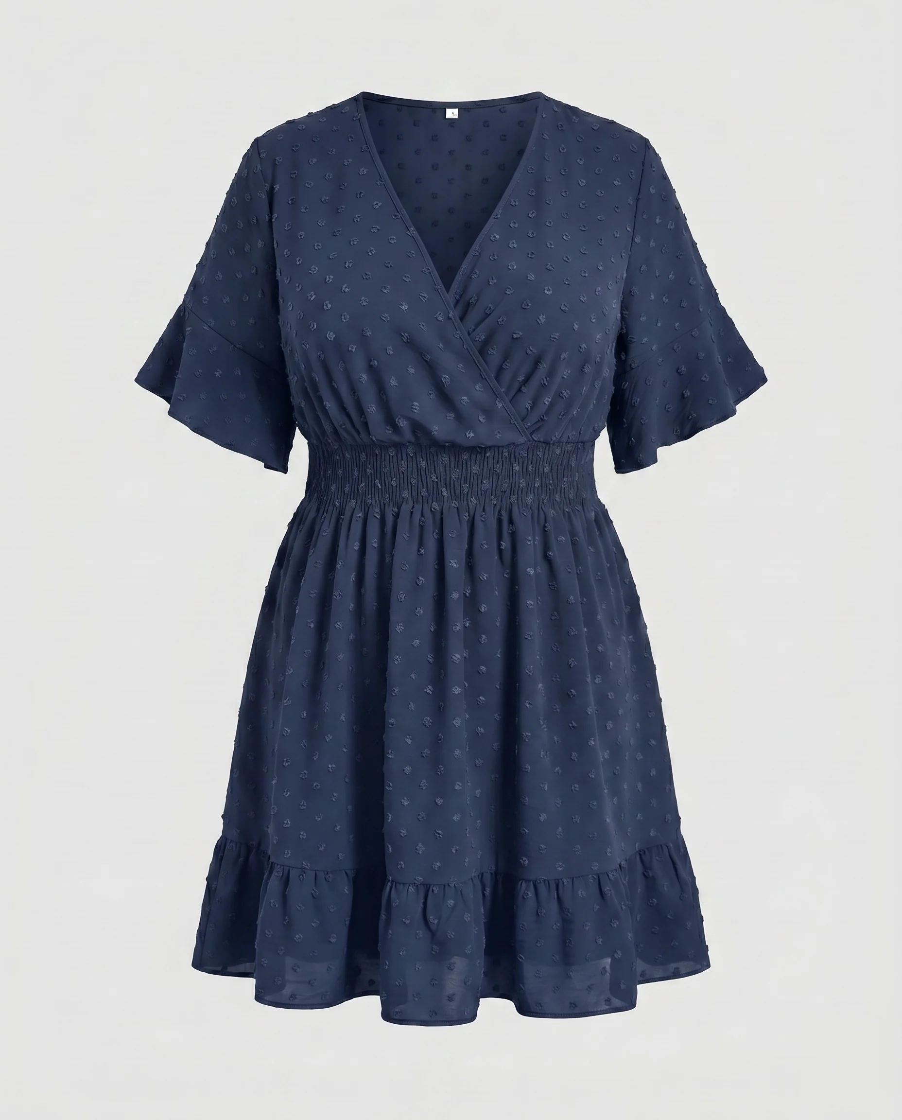 Damen Sommerkleid mit V-Ausschnitt und Rüschendetails R&B - Image 7