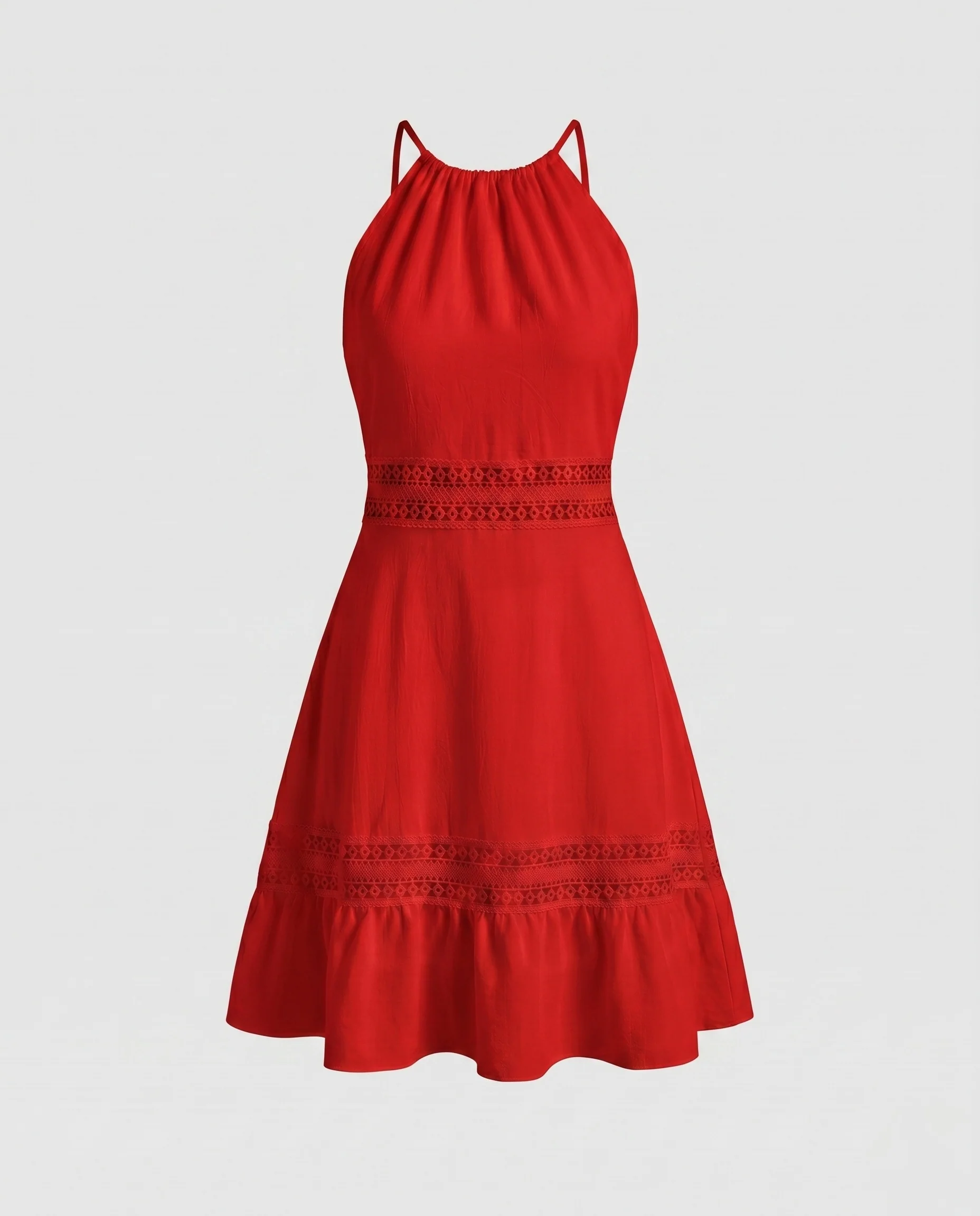 Damen Sommerliches Halterkleid mit verspielten Rüschendetails R&B - Image 8