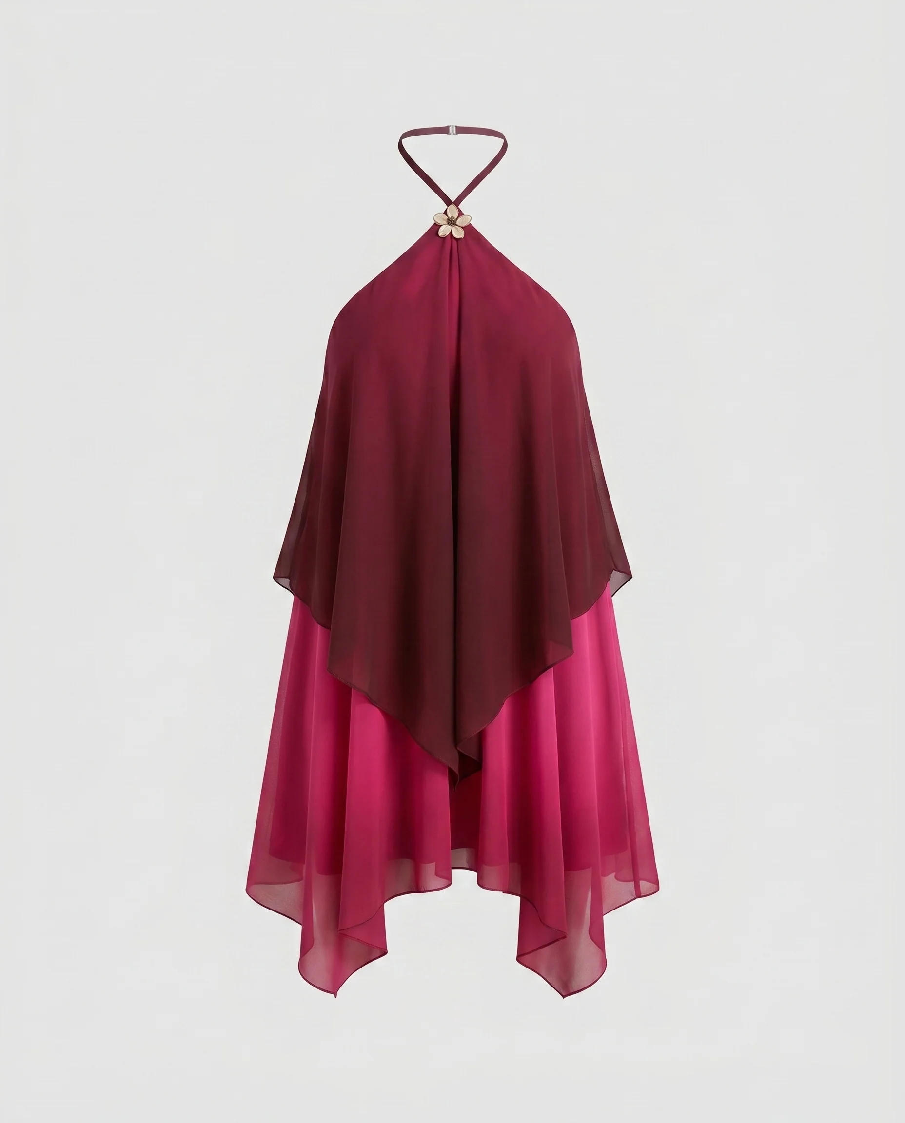 Damen Sommerliches Kleid mit elegantem Halterdesign und fließendem Schnitt R&B - Image 5
