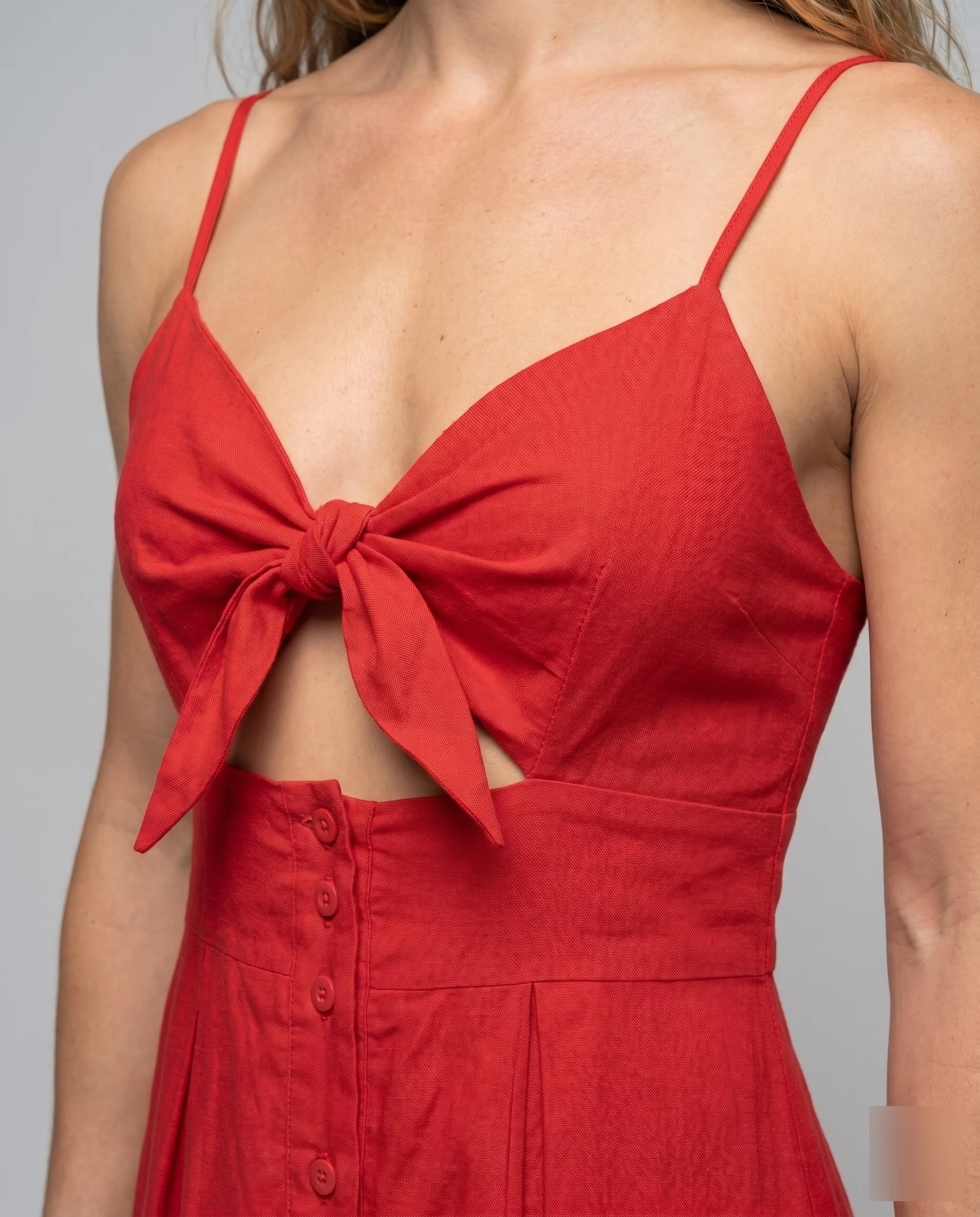 Damen Sommerliches Kleid mit raffiniertem Cut-Out und verspieltem Knoten - Image 3