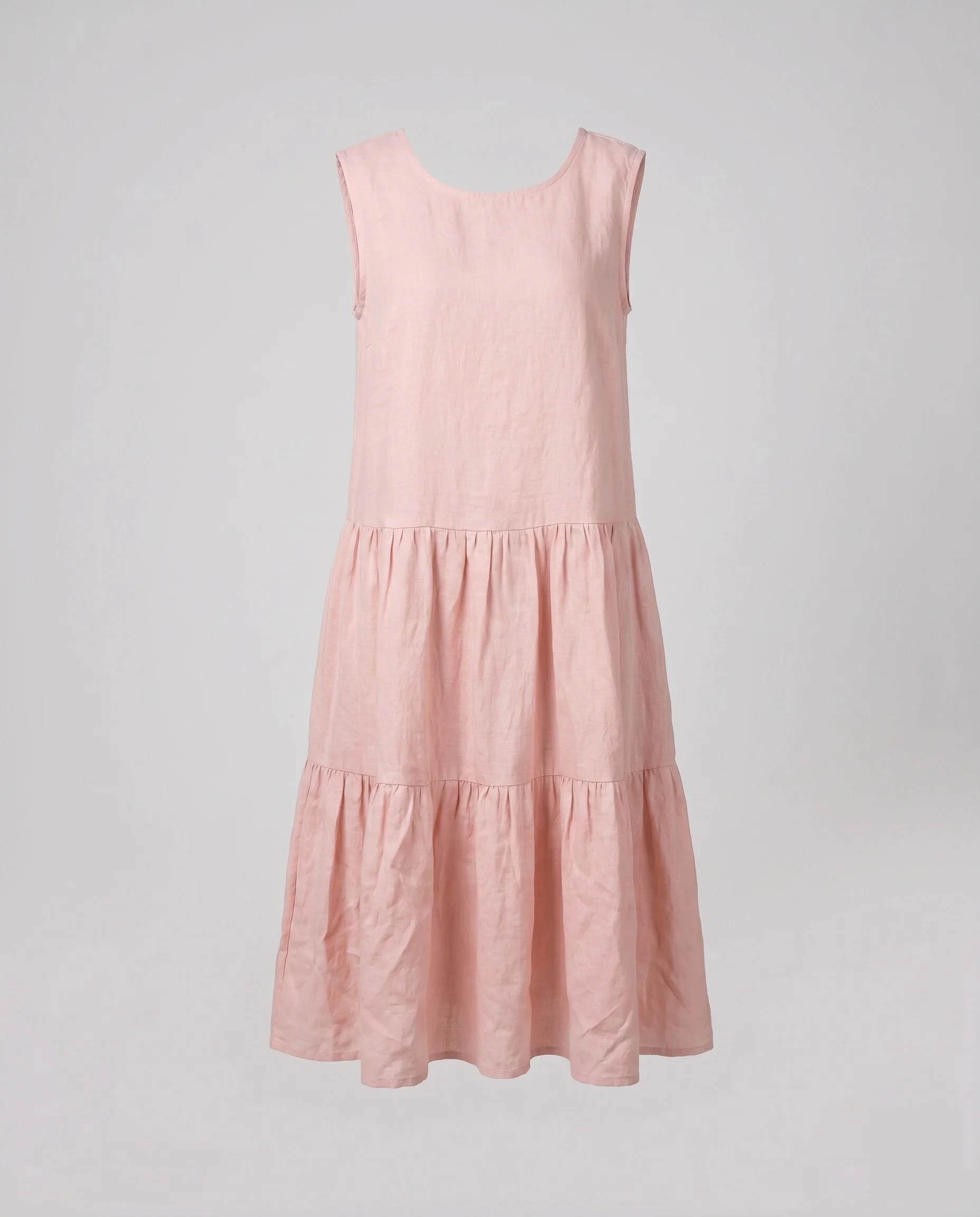Damen Sommerliches Leinenkleid mit voluminösen Rüschendetails - Image 5