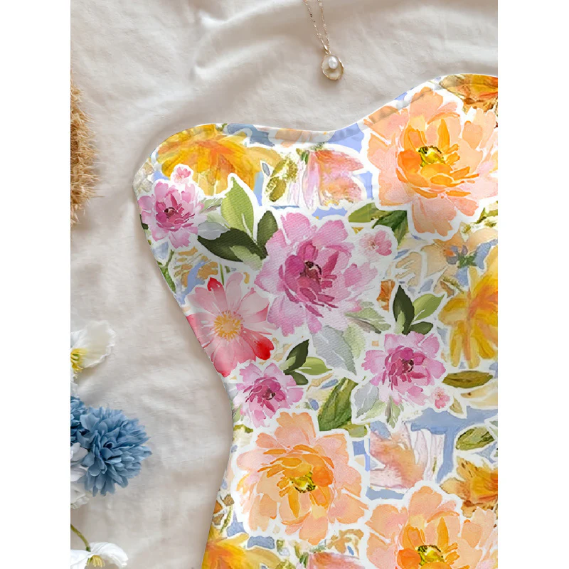 Damen Sommerliches Maxikleid mit floralem Motiv und figurbetonter Silhouette R&B - Image 3