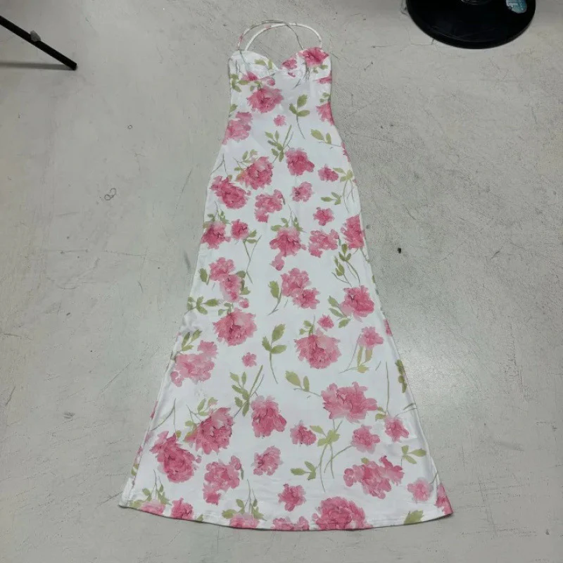 Damen Sommerliches Maxikleid mit floralem Muster und feinen Spaghetti-Trägern R&B - Image 6