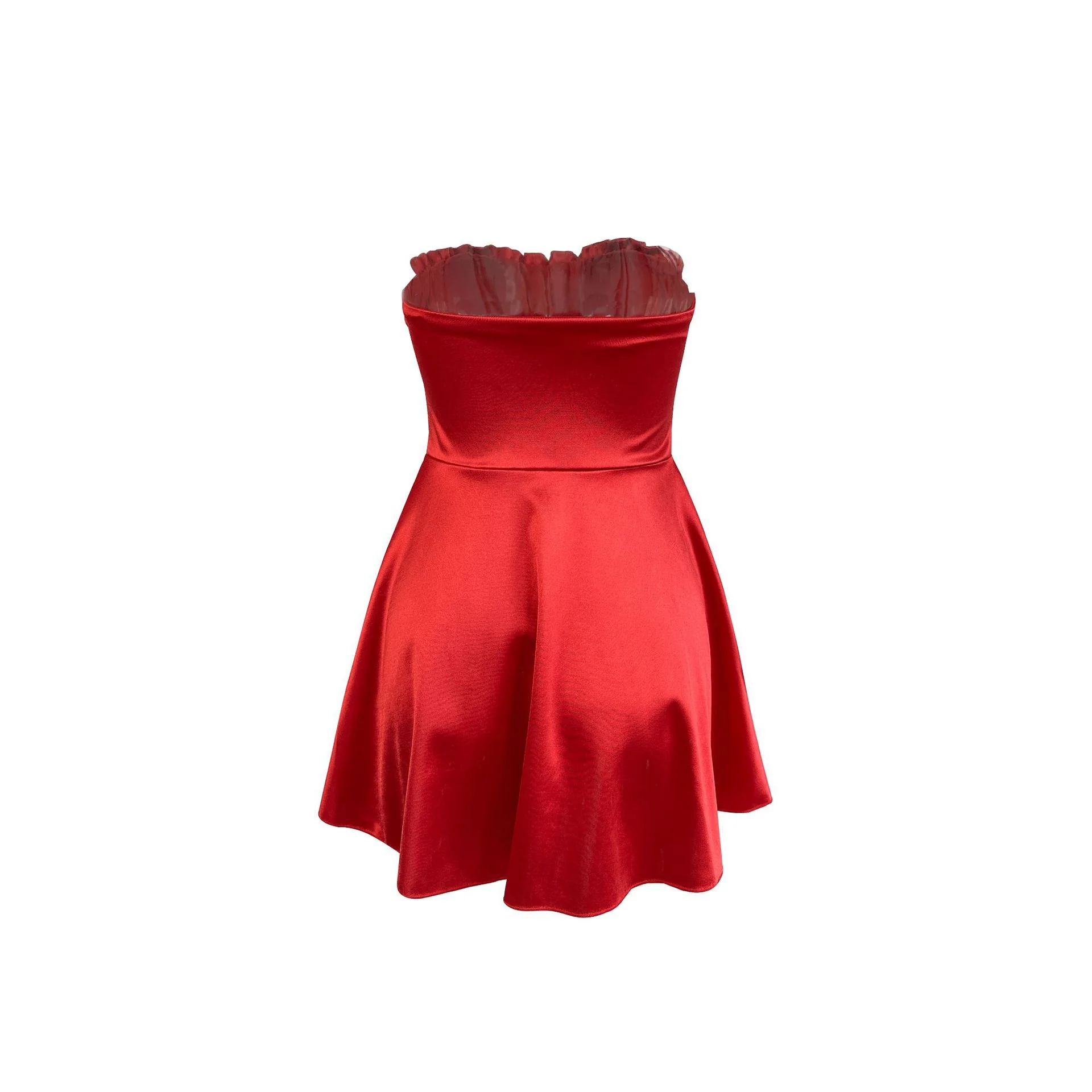 Damen Sommerliches Minikleid mit tailliertem Oberteil und schwingendem Rock R&B - Image 3