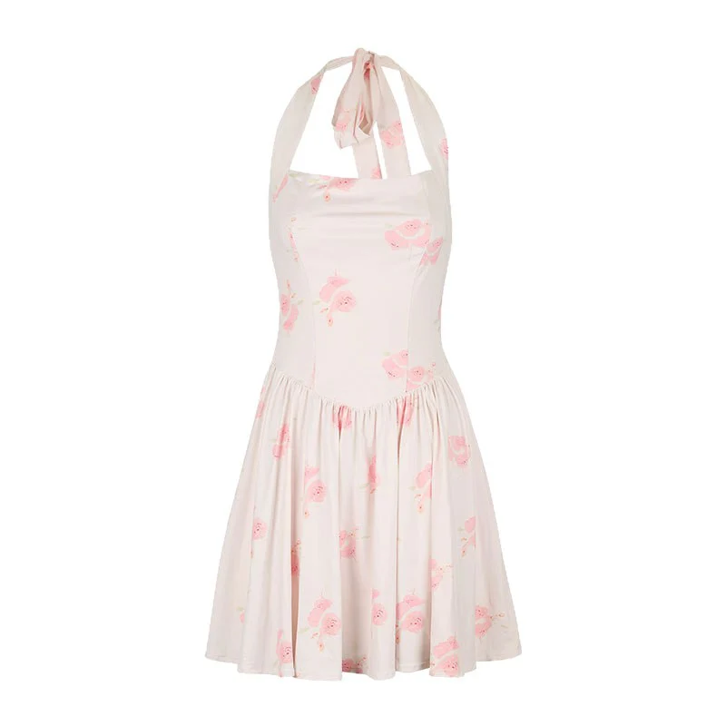 Damen Sommerliches Neckholderkleid mit floralem Design und taillierter Silhouette R&B - Image 5