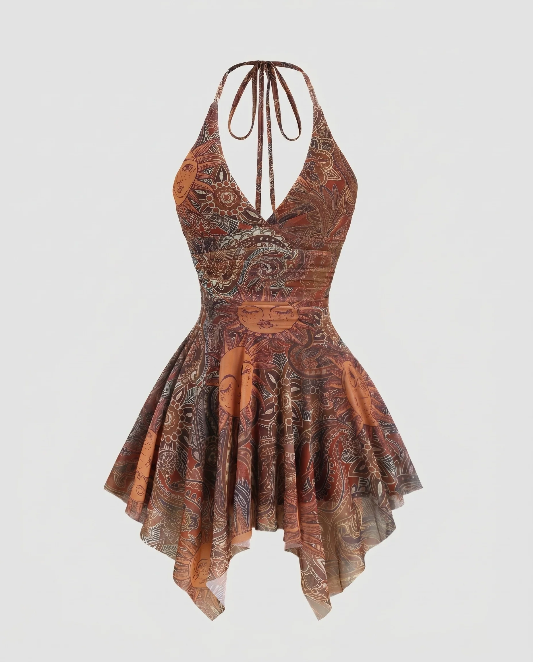 Damen Sommerliches Wickelkleid mit Rüschendetails und verspieltem Design - Image 5