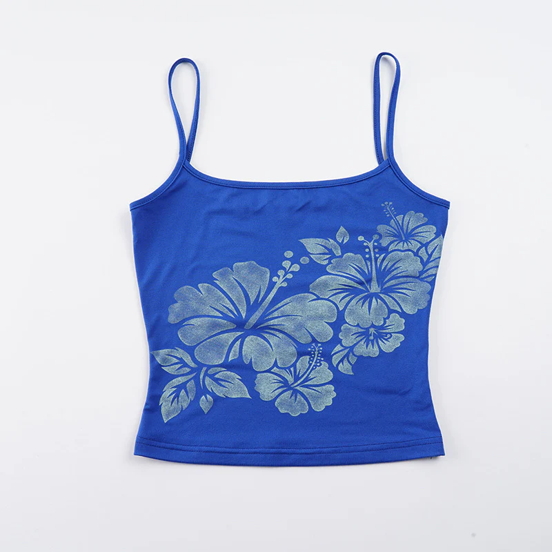 Damen Spaghetti-Trägertop mit floralem Design und lässigem Schnitt R&B - Image 7