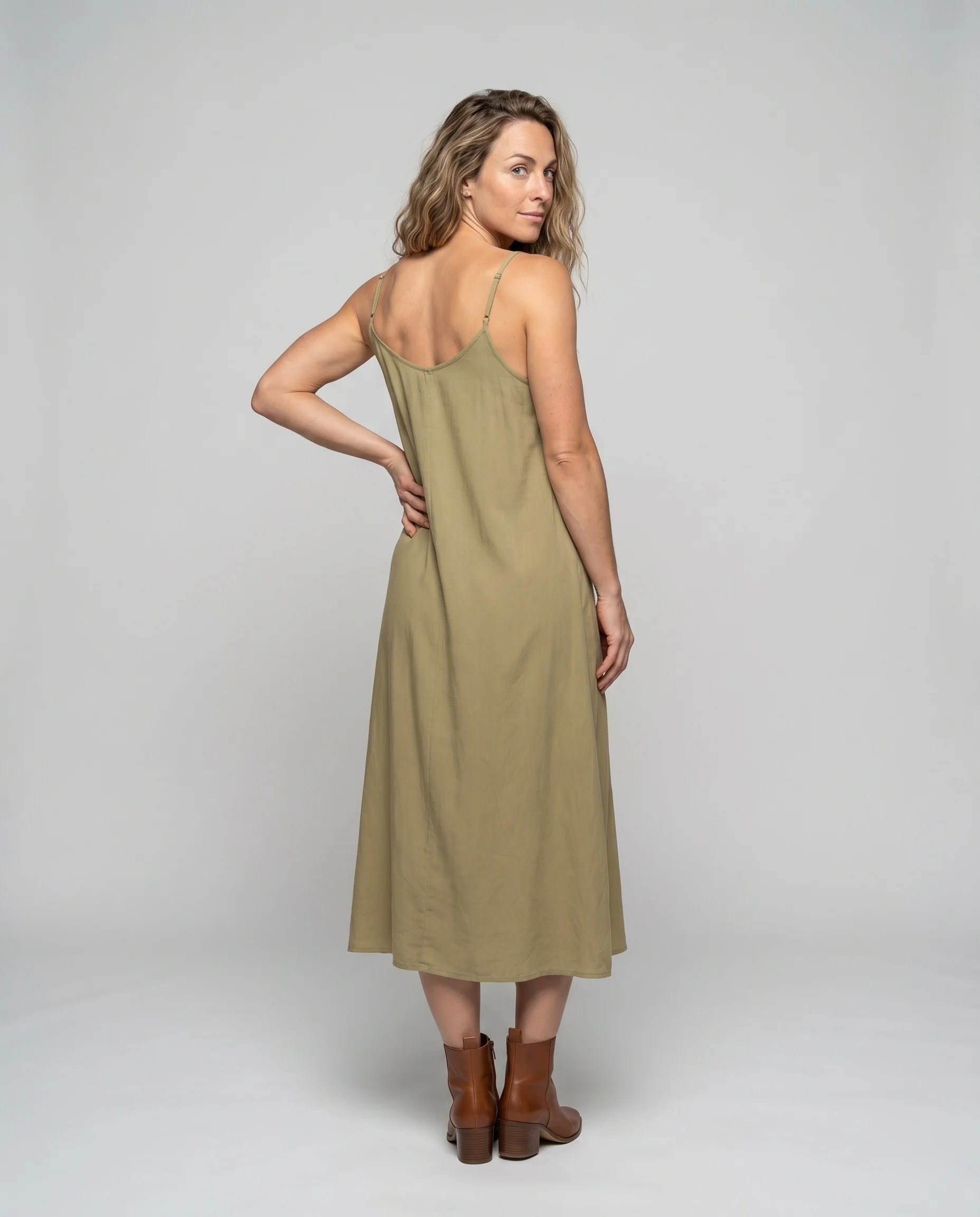 Damen Spaghettiträger Maxikleid - Image 4