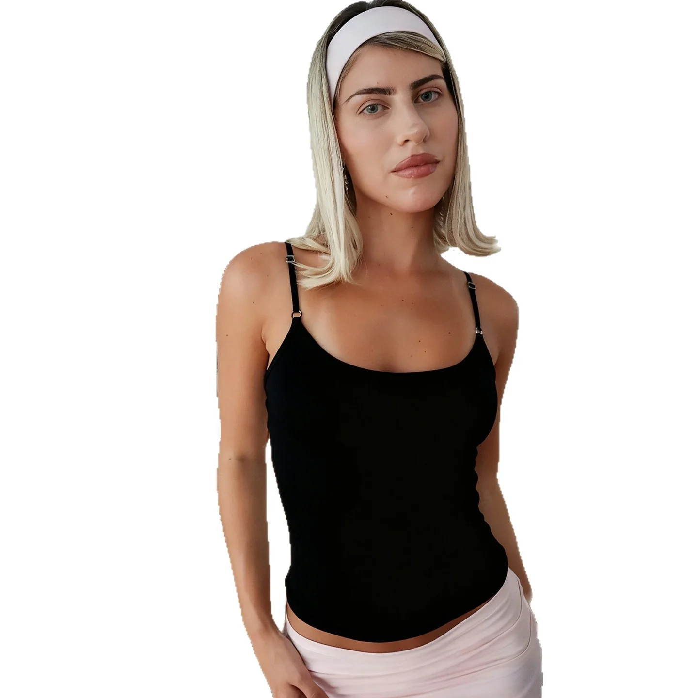 Damen Spaghettiträgertop aus atmungsaktiver Baumwolle R&B - Image 5