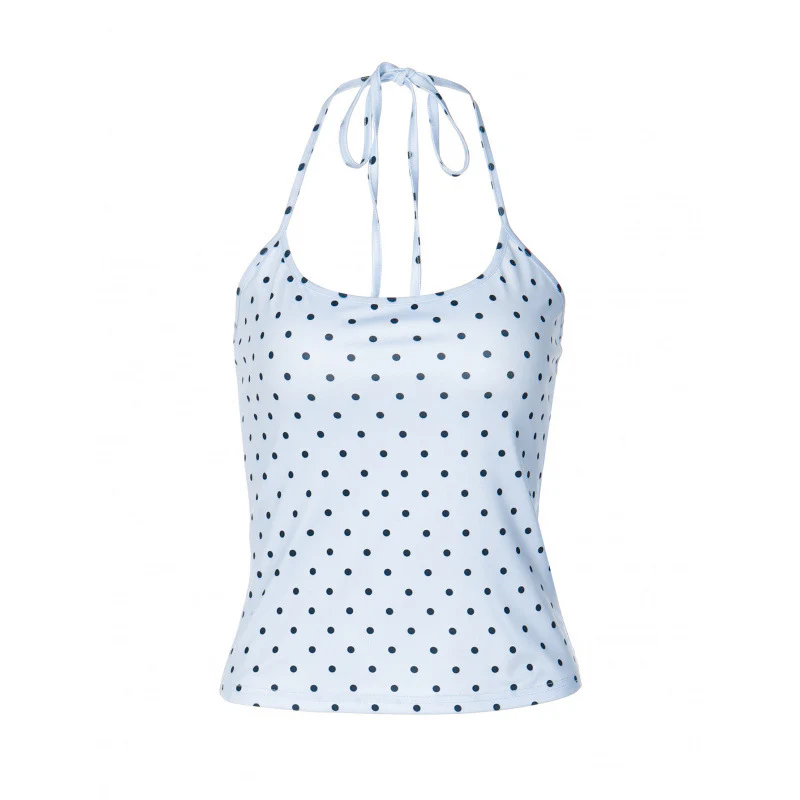 Damen Spaghettiträgertop mit verspieltem Punkte-Design und hochwertigem Stretchmaterial R&B - Image 5