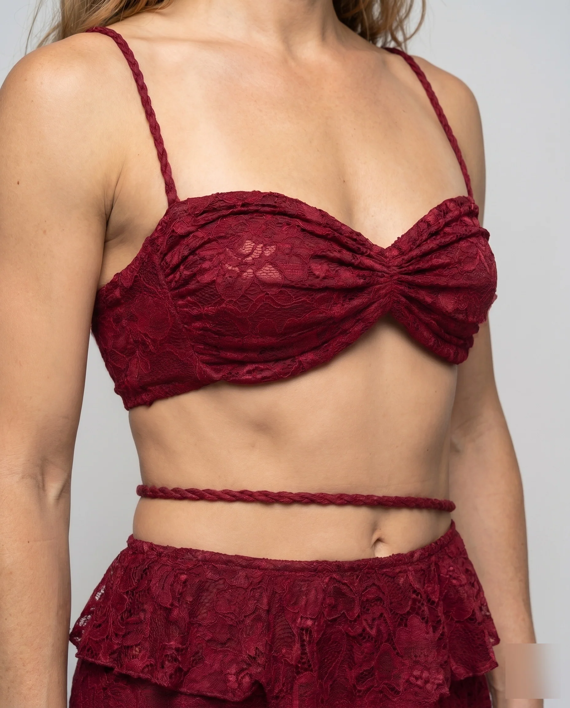 Damen Spitzen-Bikini-Set mit voluminösem Rock und verführerischem Design R&B - Image 3