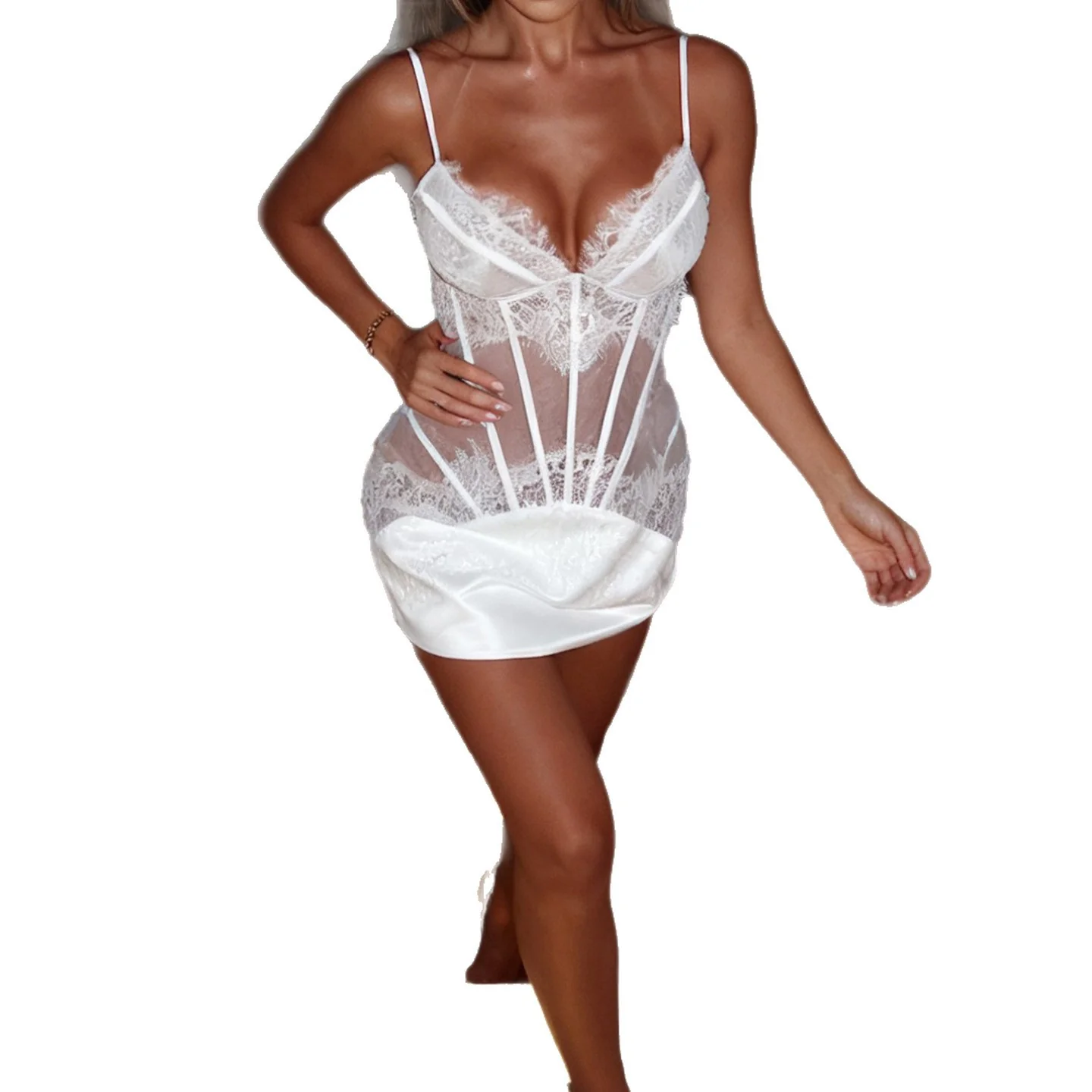 Damen Spitzen-Corsage mit durchsichtigen Einsätzen R&B - Image 5