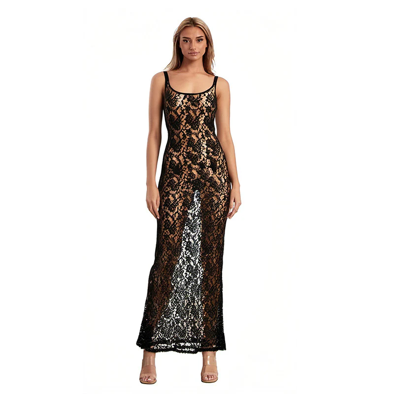 Damen Spitzenkleid im attraktiven Schnitt R&B