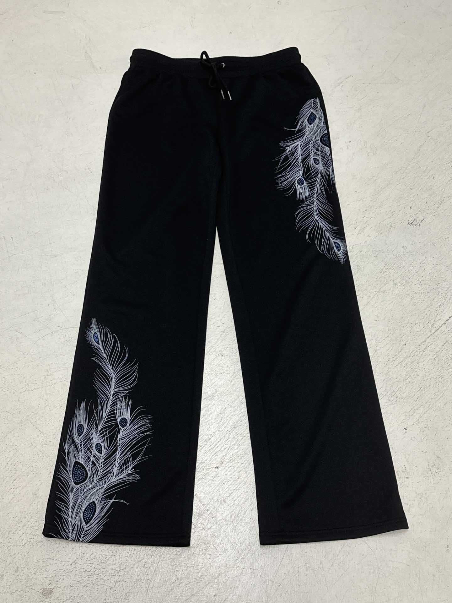 Damen Sporthose mit feinem Pfauenfeder-Druck R&B - Image 6