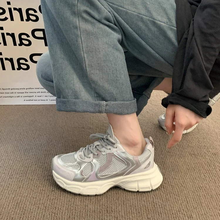Damen sportive Sneakers mit atmungsaktiver Mesh-Oberfläche und weicher Dämpfung R&B - Image 2